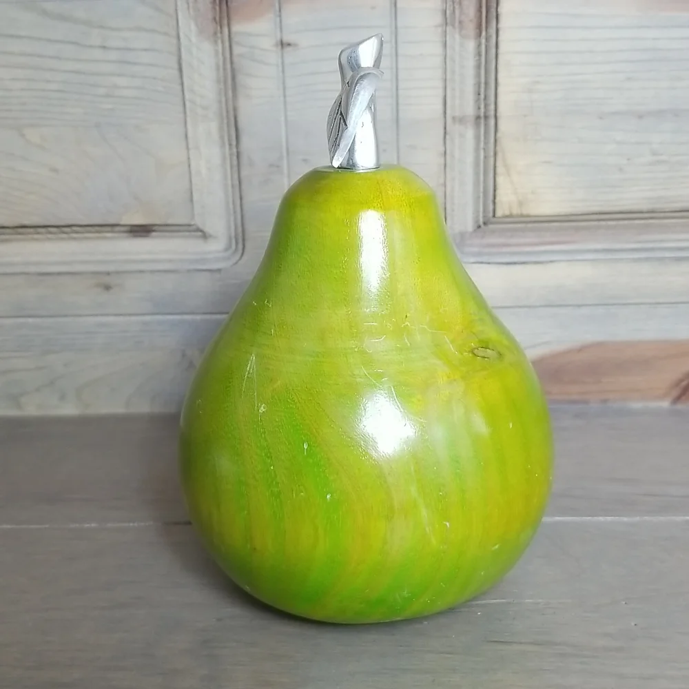 Wood Pear Decor